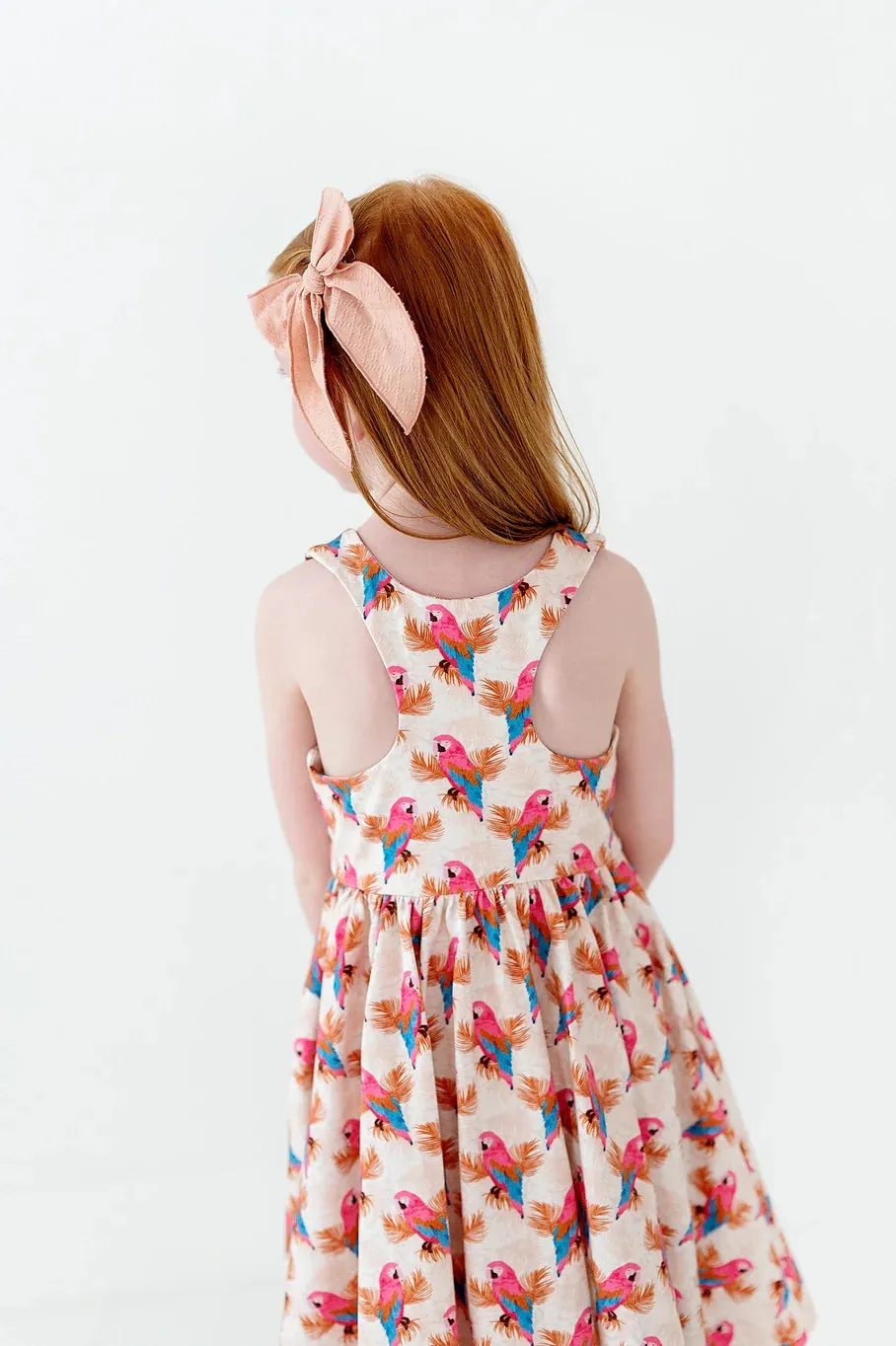 Charlotte Dress in Parrots 